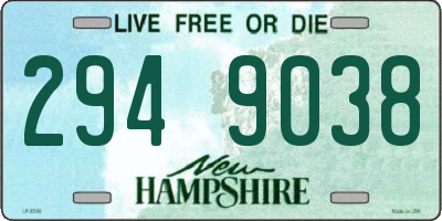 NH license plate 2949038