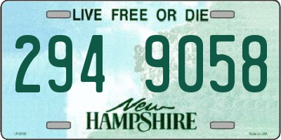 NH license plate 2949058