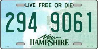 NH license plate 2949061