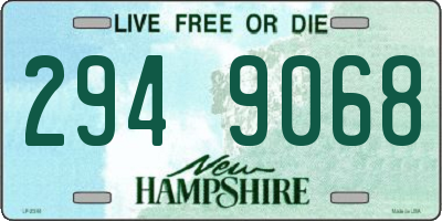 NH license plate 2949068