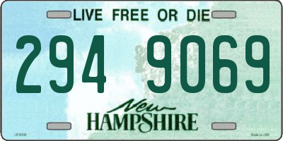 NH license plate 2949069