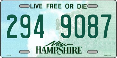 NH license plate 2949087