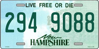 NH license plate 2949088