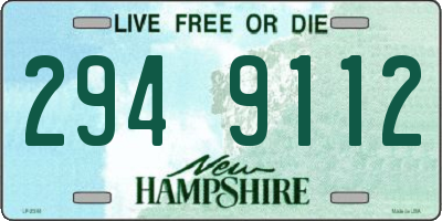 NH license plate 2949112