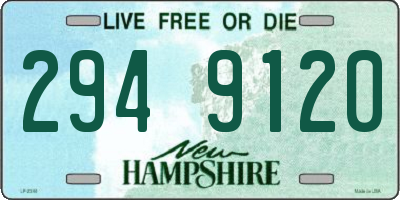 NH license plate 2949120