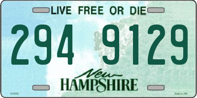 NH license plate 2949129