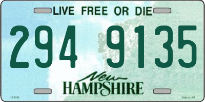 NH license plate 2949135