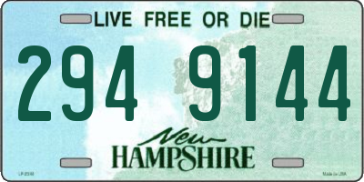 NH license plate 2949144