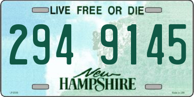 NH license plate 2949145