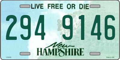 NH license plate 2949146