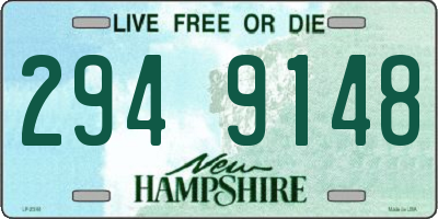 NH license plate 2949148
