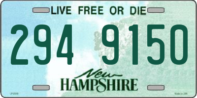 NH license plate 2949150