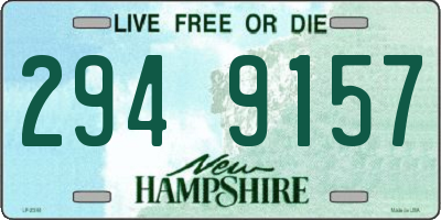 NH license plate 2949157