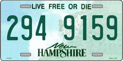 NH license plate 2949159