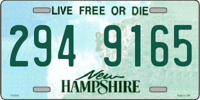 NH license plate 2949165