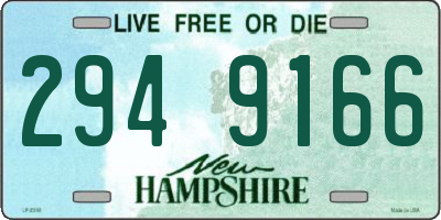 NH license plate 2949166