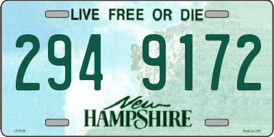 NH license plate 2949172