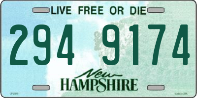 NH license plate 2949174