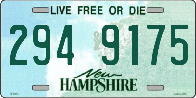 NH license plate 2949175