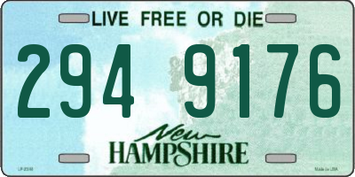NH license plate 2949176