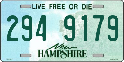 NH license plate 2949179
