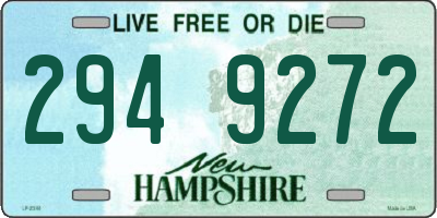 NH license plate 2949272
