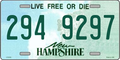 NH license plate 2949297