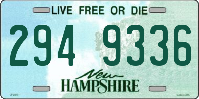 NH license plate 2949336