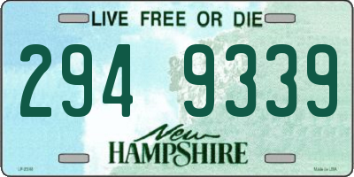 NH license plate 2949339