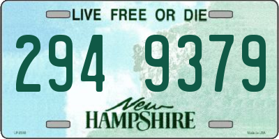 NH license plate 2949379