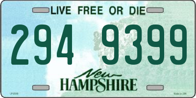NH license plate 2949399