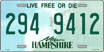 NH license plate 2949412