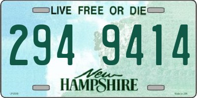 NH license plate 2949414