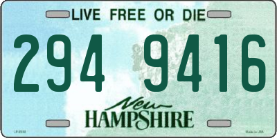 NH license plate 2949416