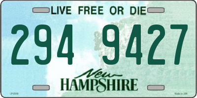 NH license plate 2949427