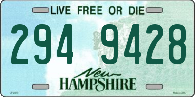 NH license plate 2949428
