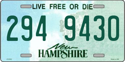 NH license plate 2949430