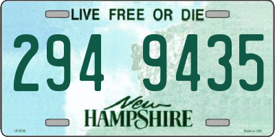 NH license plate 2949435