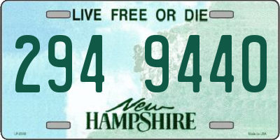 NH license plate 2949440