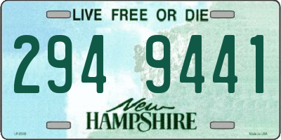 NH license plate 2949441