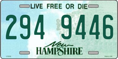 NH license plate 2949446