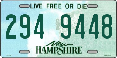 NH license plate 2949448