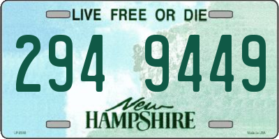 NH license plate 2949449