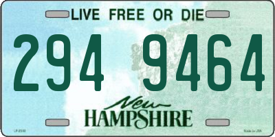 NH license plate 2949464