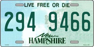 NH license plate 2949466