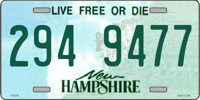 NH license plate 2949477