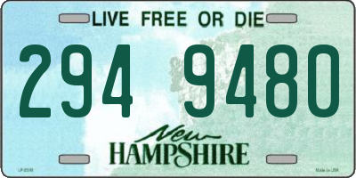 NH license plate 2949480