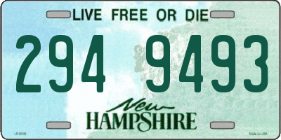 NH license plate 2949493