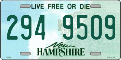 NH license plate 2949509