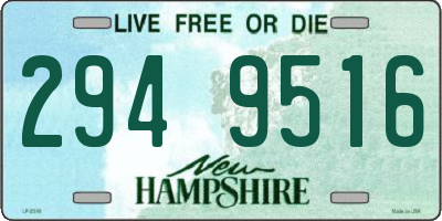 NH license plate 2949516